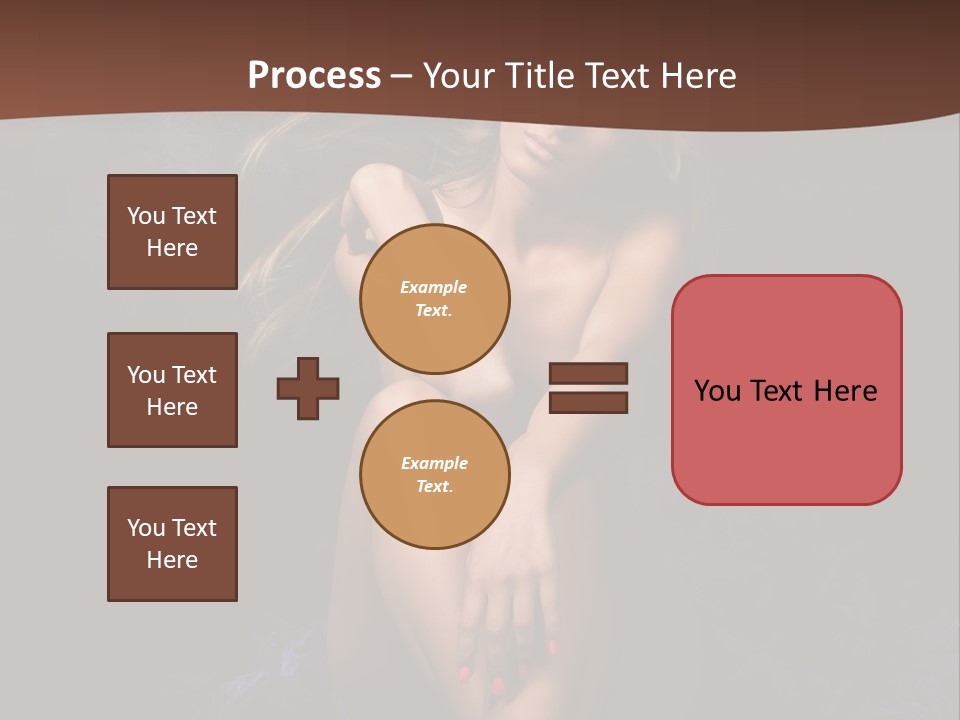 Red Hair Mermaid PowerPoint Template