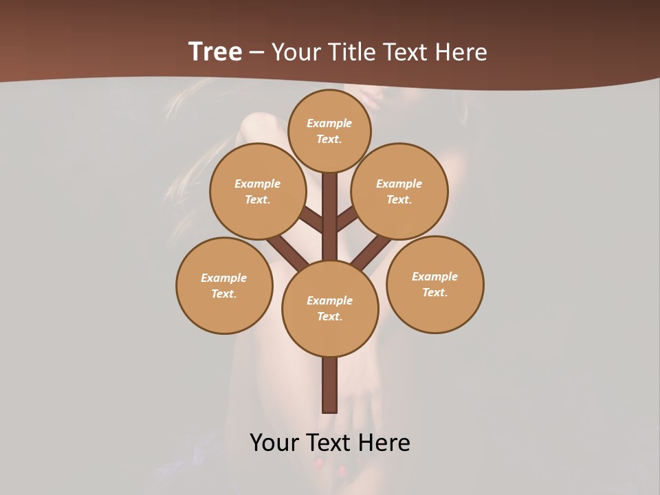 Red Hair Mermaid PowerPoint Template