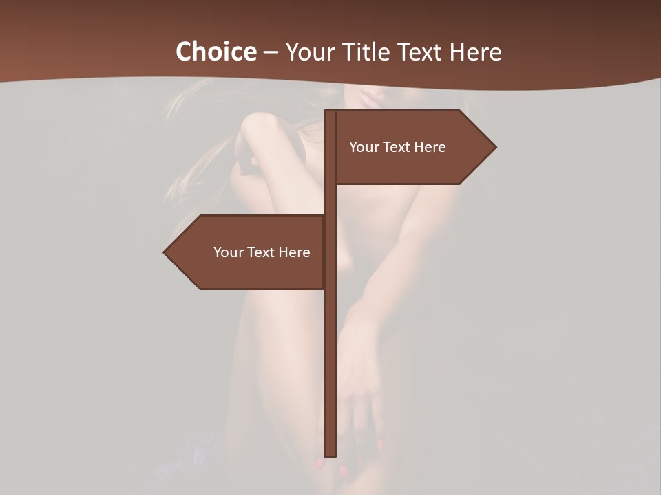 Red Hair Mermaid PowerPoint Template