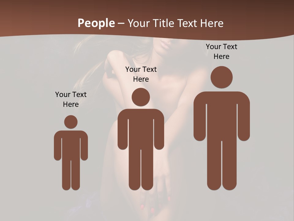 Red Hair Mermaid PowerPoint Template