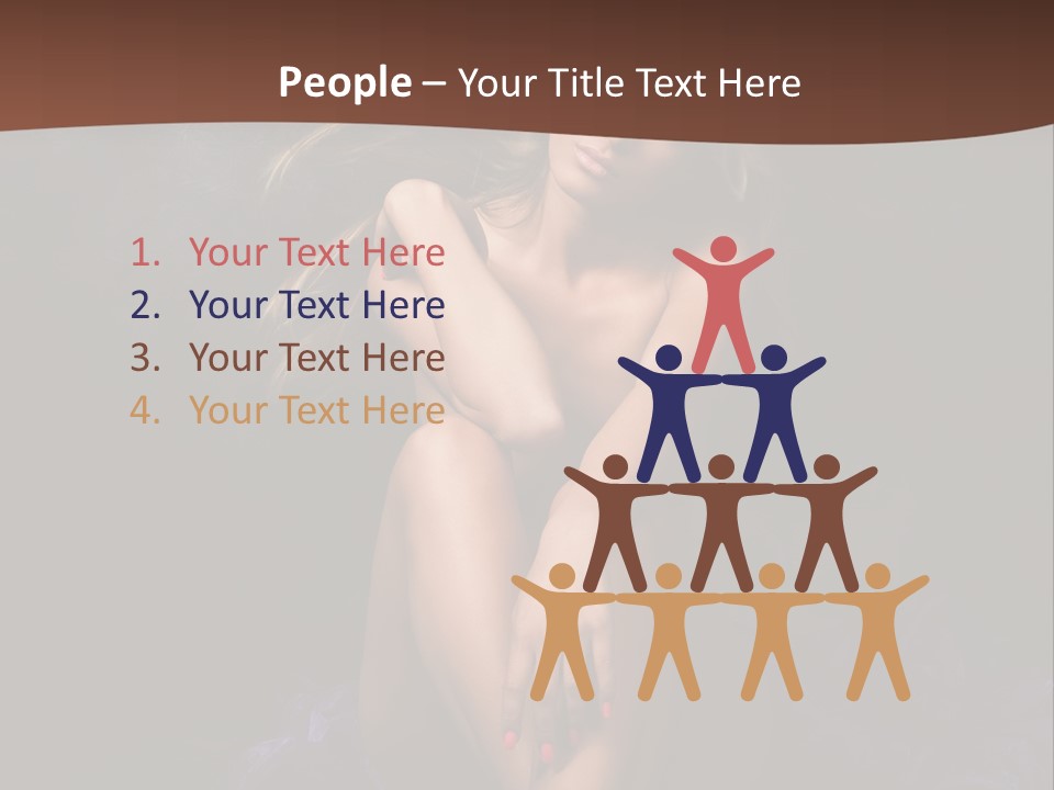 Red Hair Mermaid PowerPoint Template