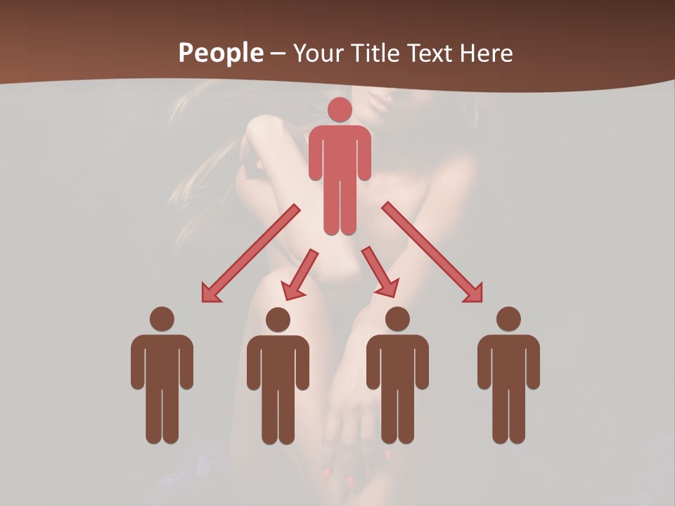 Red Hair Mermaid PowerPoint Template