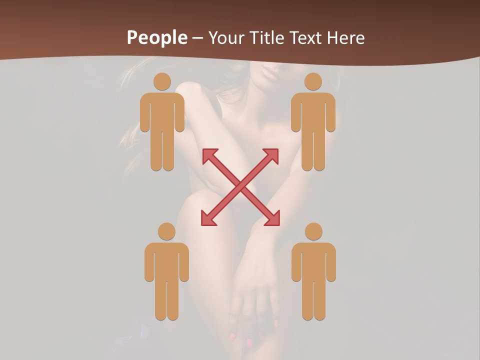 Red Hair Mermaid PowerPoint Template