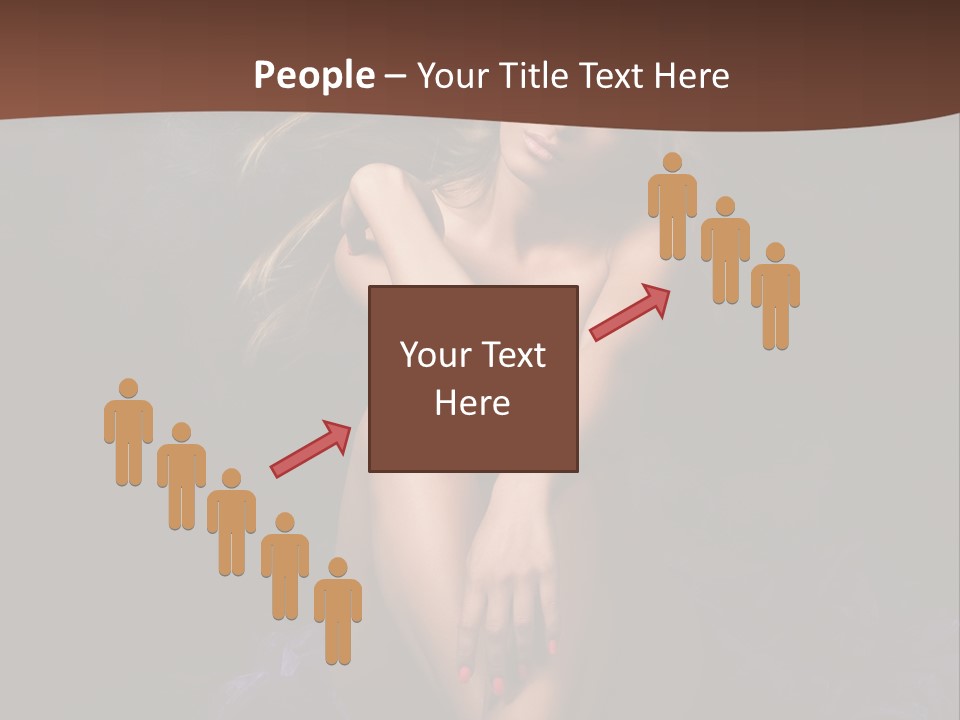 Red Hair Mermaid PowerPoint Template