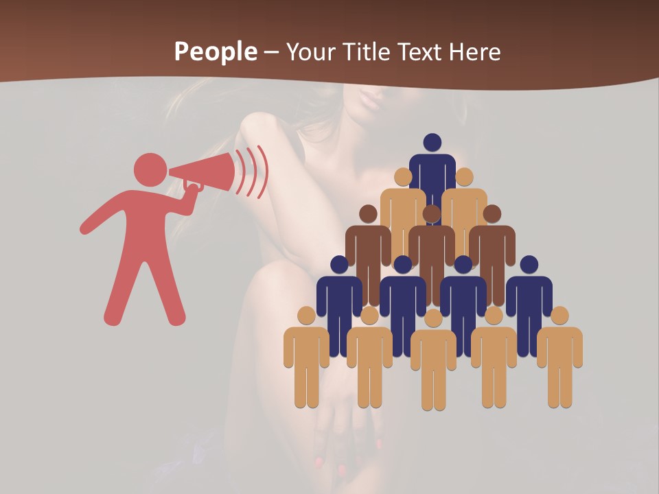 Red Hair Mermaid PowerPoint Template