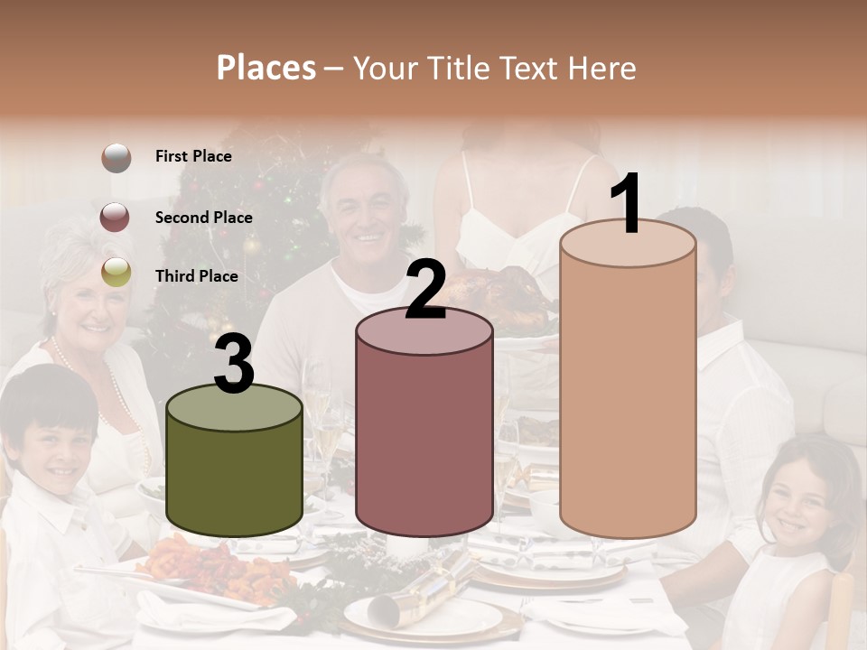 Family Christmas Dinner PowerPoint Template