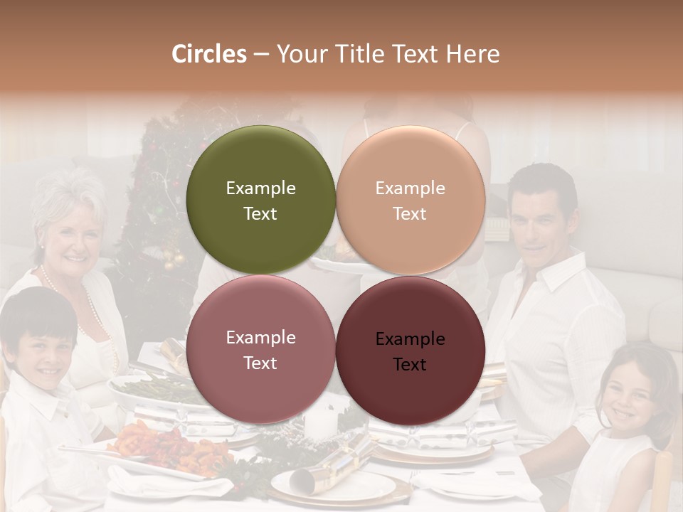 Family Christmas Dinner PowerPoint Template