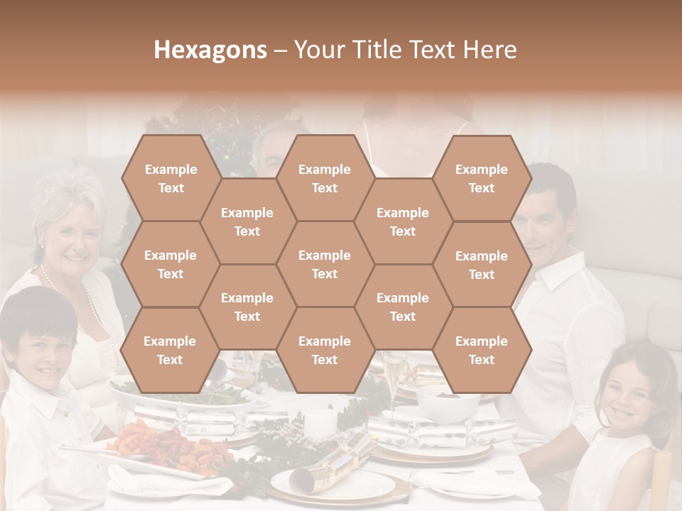 Family Christmas Dinner PowerPoint Template