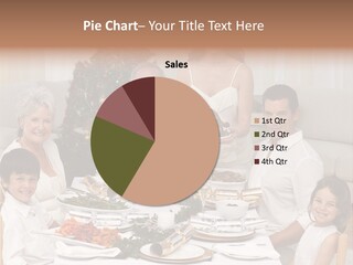 Family Christmas Dinner PowerPoint Template