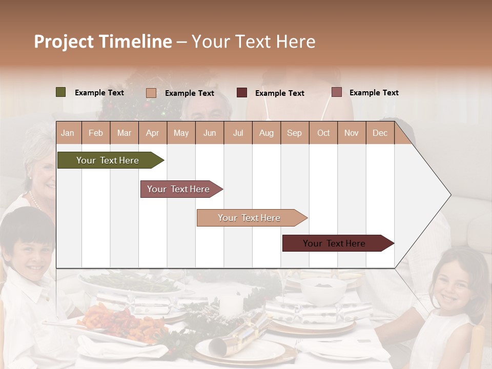 Family Christmas Dinner PowerPoint Template