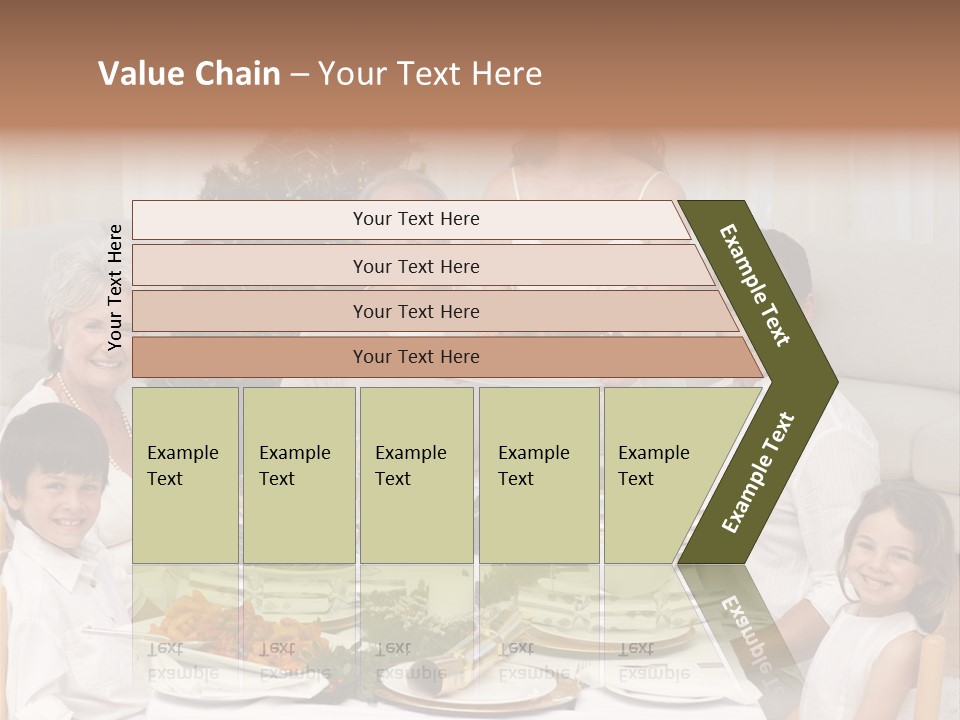 Family Christmas Dinner PowerPoint Template
