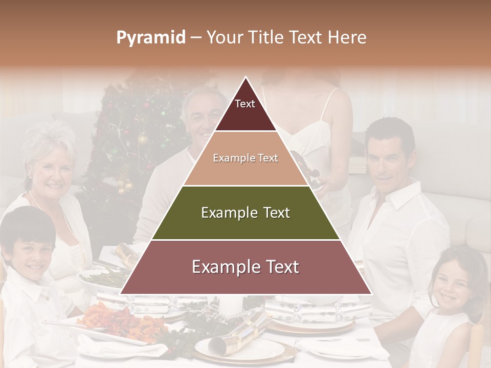 Family Christmas Dinner PowerPoint Template