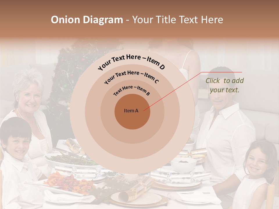 Family Christmas Dinner PowerPoint Template