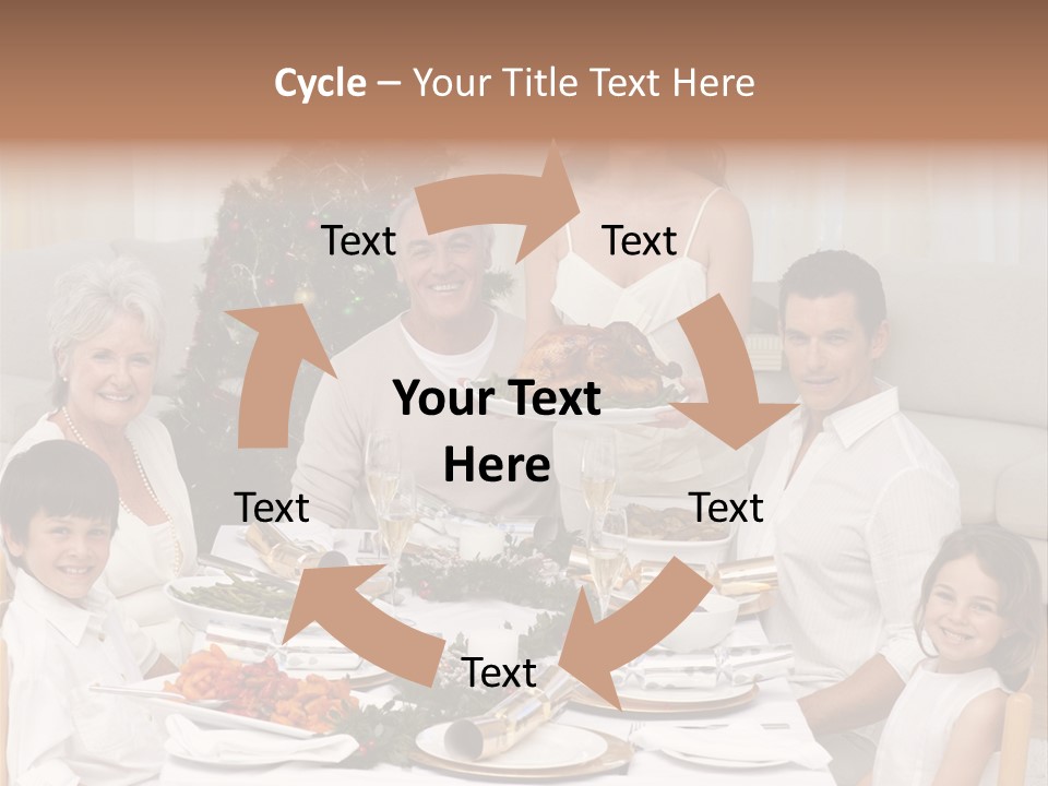 Family Christmas Dinner PowerPoint Template
