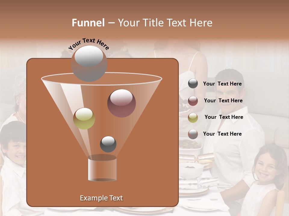 Family Christmas Dinner PowerPoint Template