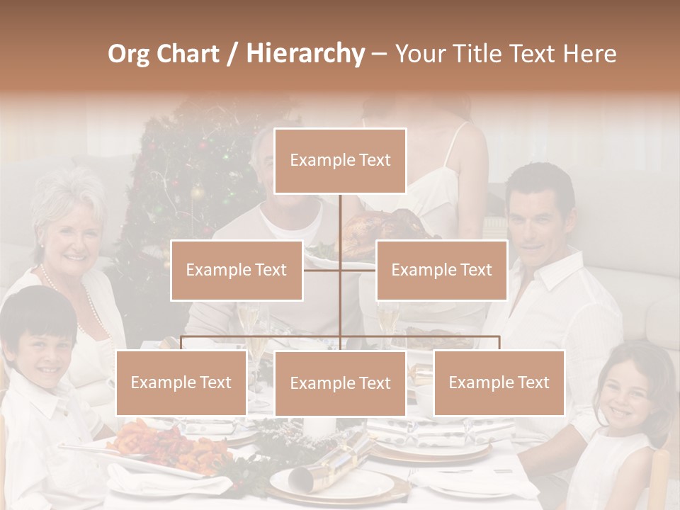 Family Christmas Dinner PowerPoint Template