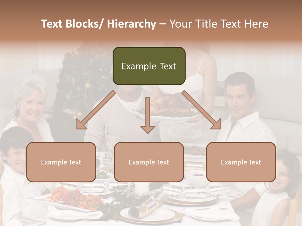 Family Christmas Dinner PowerPoint Template