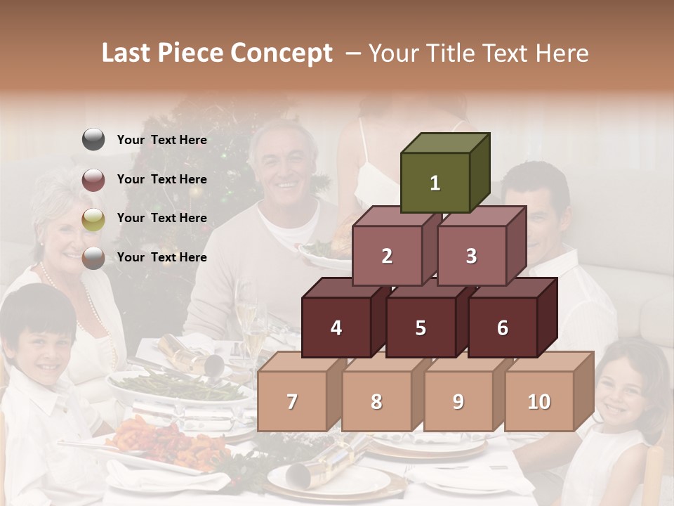 Family Christmas Dinner PowerPoint Template