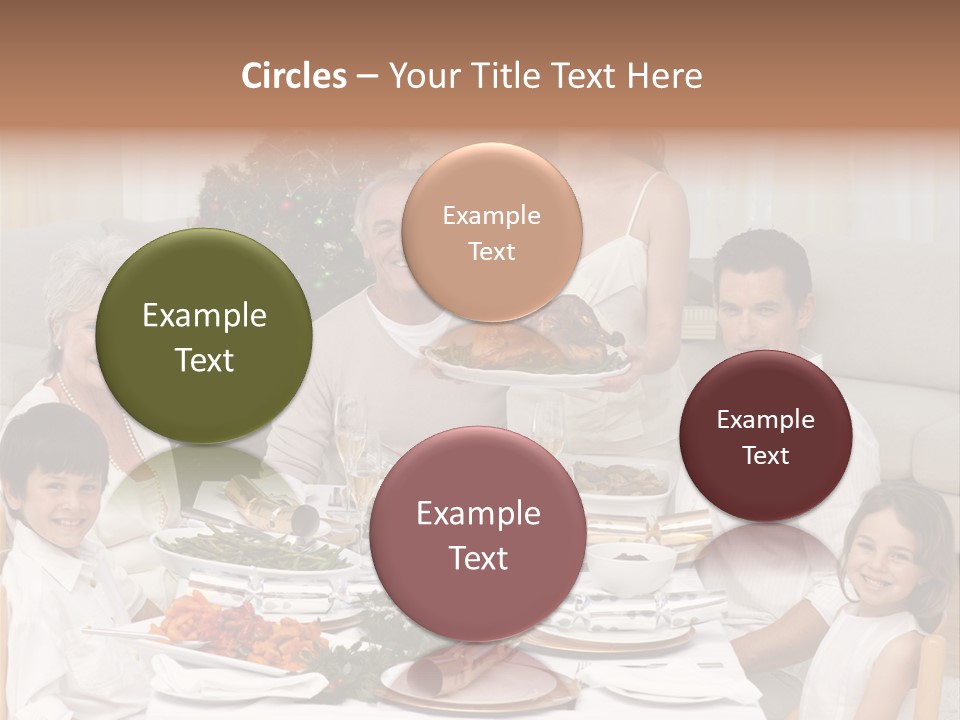 Family Christmas Dinner PowerPoint Template