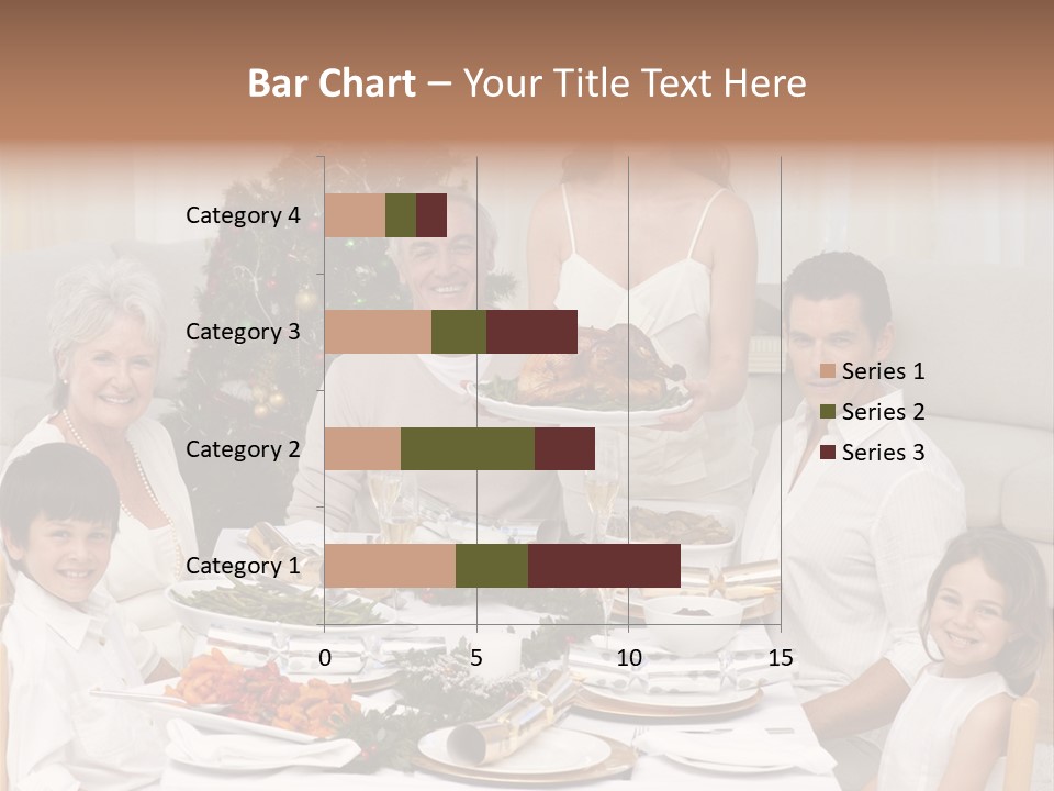 Family Christmas Dinner PowerPoint Template