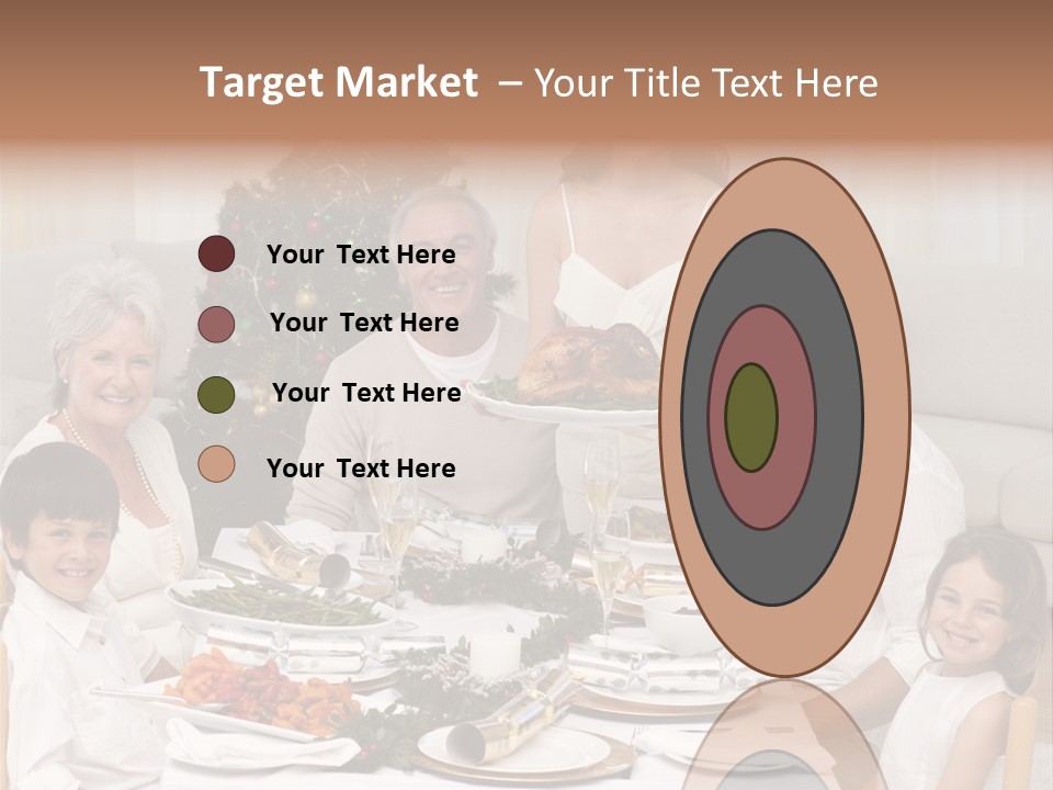 Family Christmas Dinner PowerPoint Template