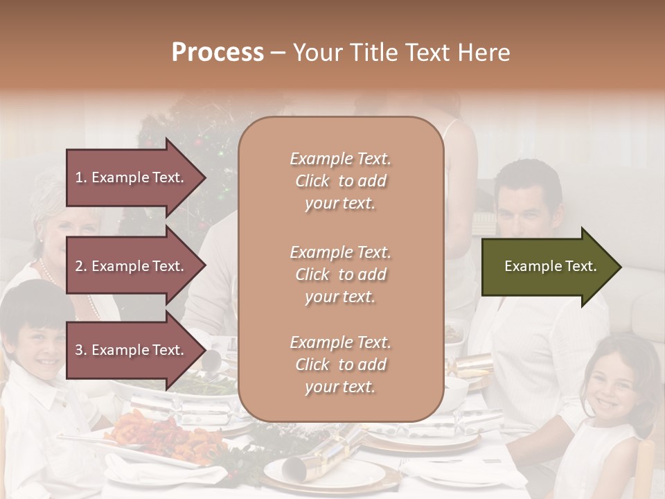 Family Christmas Dinner PowerPoint Template
