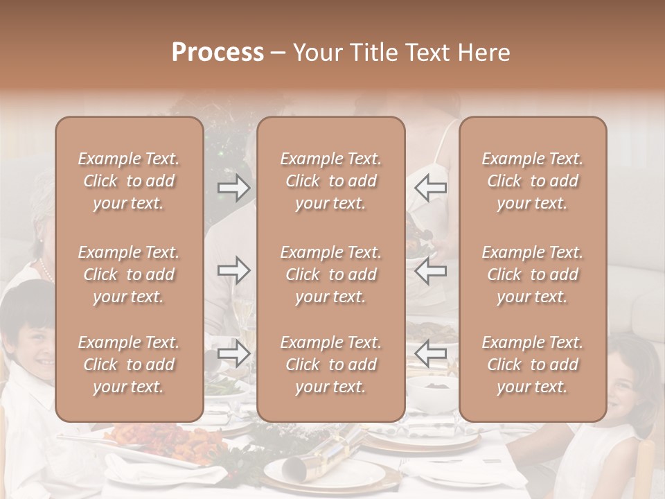 Family Christmas Dinner PowerPoint Template