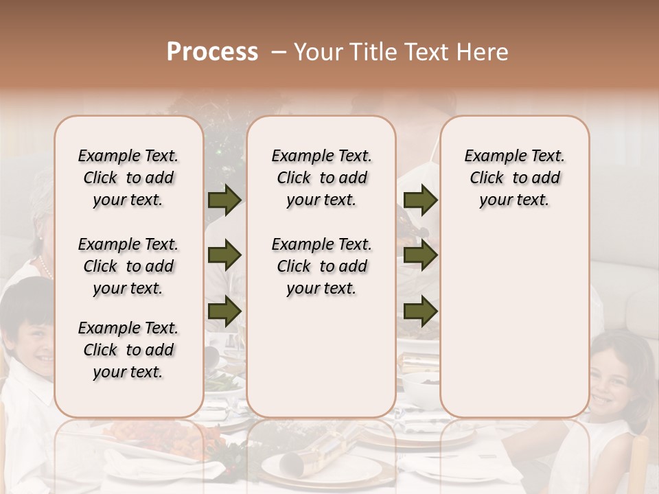 Family Christmas Dinner PowerPoint Template