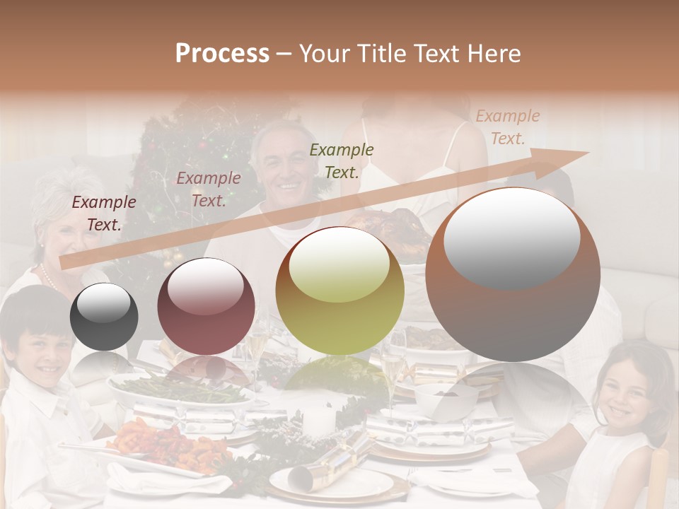 Family Christmas Dinner PowerPoint Template