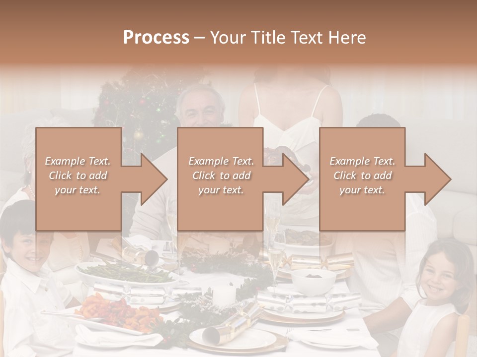 Family Christmas Dinner PowerPoint Template