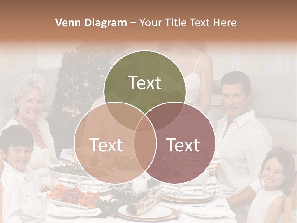 Family Christmas Dinner PowerPoint Template