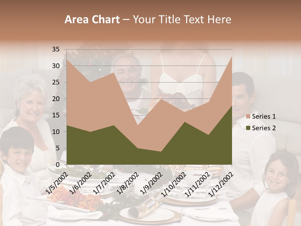 Family Christmas Dinner PowerPoint Template