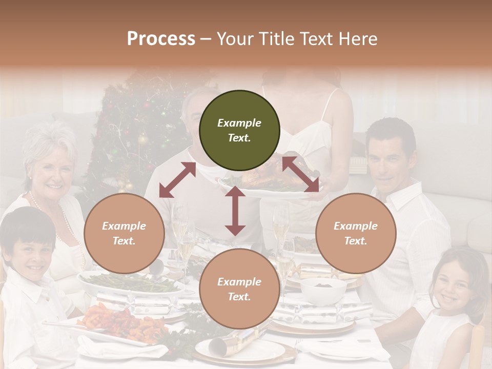 Family Christmas Dinner PowerPoint Template
