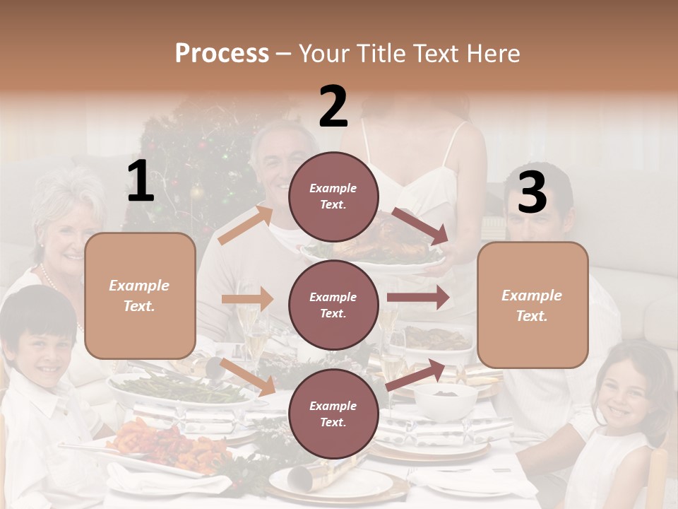 Family Christmas Dinner PowerPoint Template