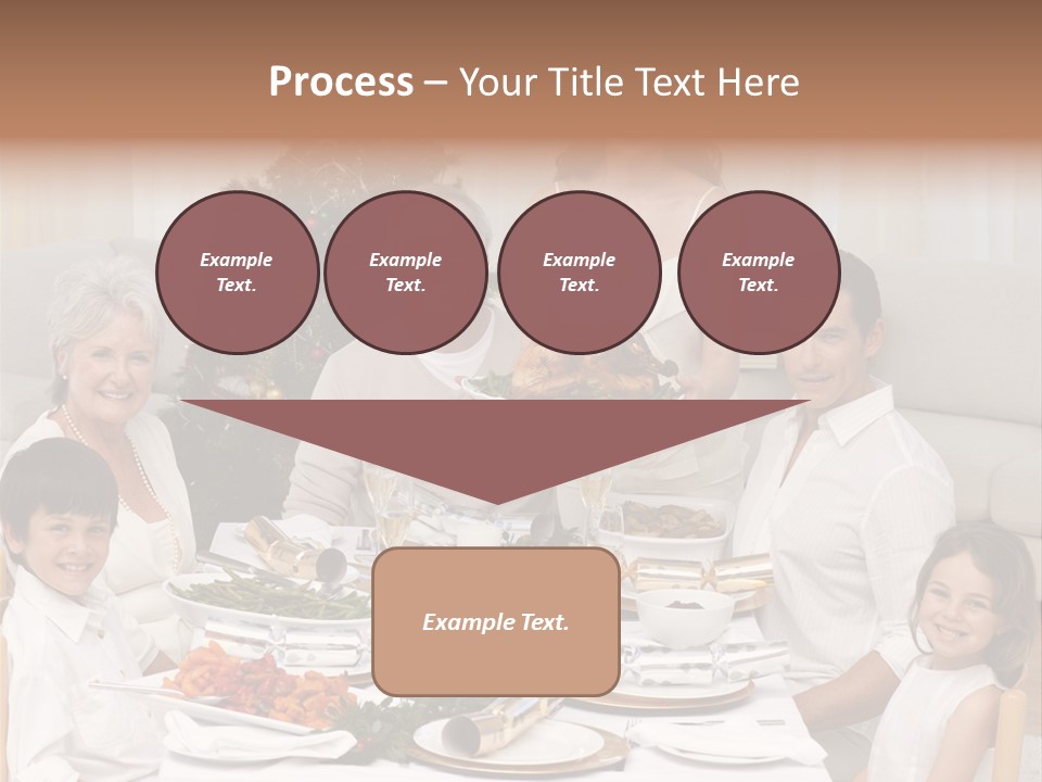 Family Christmas Dinner PowerPoint Template