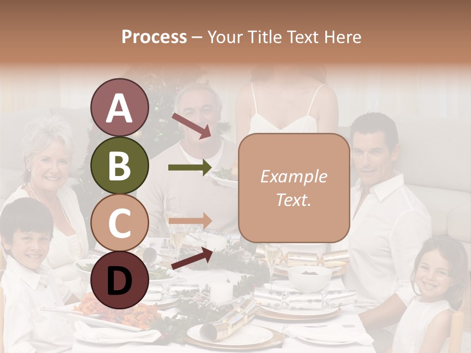 Family Christmas Dinner PowerPoint Template