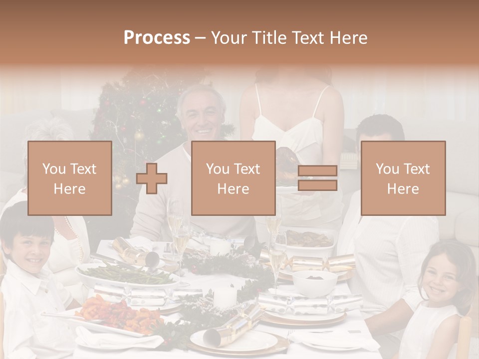 Family Christmas Dinner PowerPoint Template
