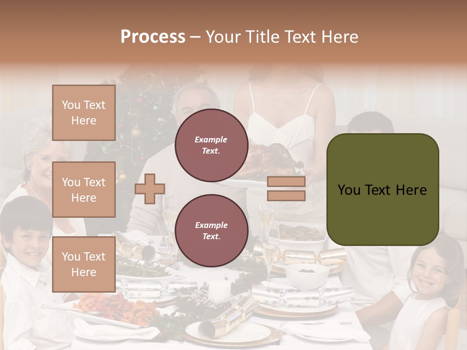 Family Christmas Dinner PowerPoint Template
