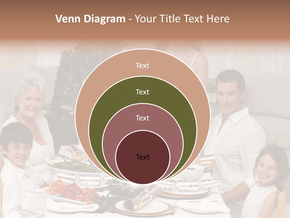 Family Christmas Dinner PowerPoint Template