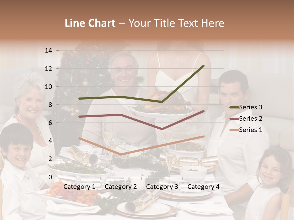 Family Christmas Dinner PowerPoint Template