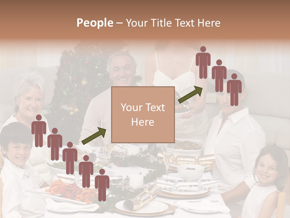 Family Christmas Dinner PowerPoint Template