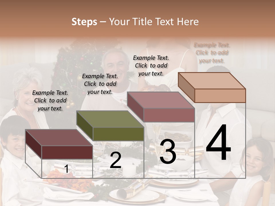 Family Christmas Dinner PowerPoint Template