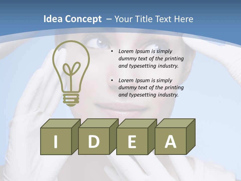 Skincare Injecting Syringe PowerPoint Template