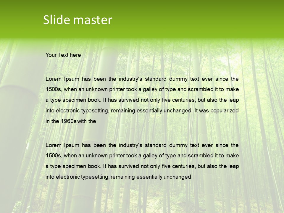 Bamboo PowerPoint Template