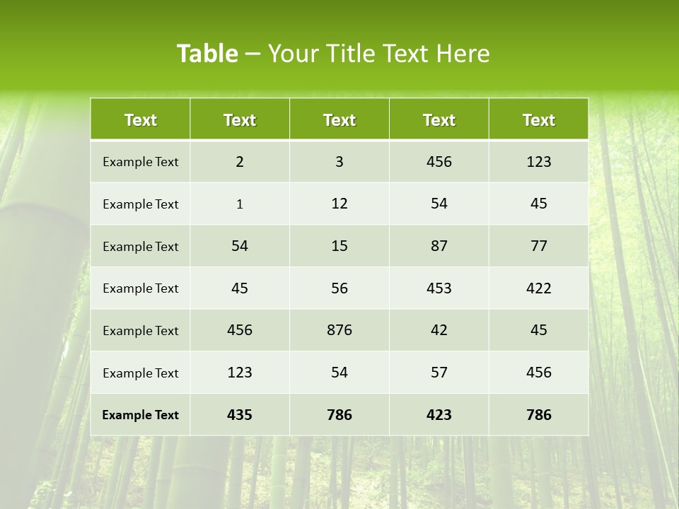 Bamboo PowerPoint Template