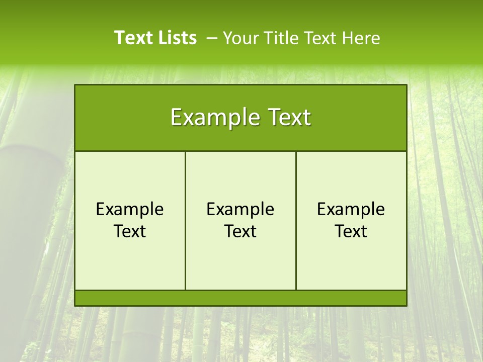 Bamboo PowerPoint Template