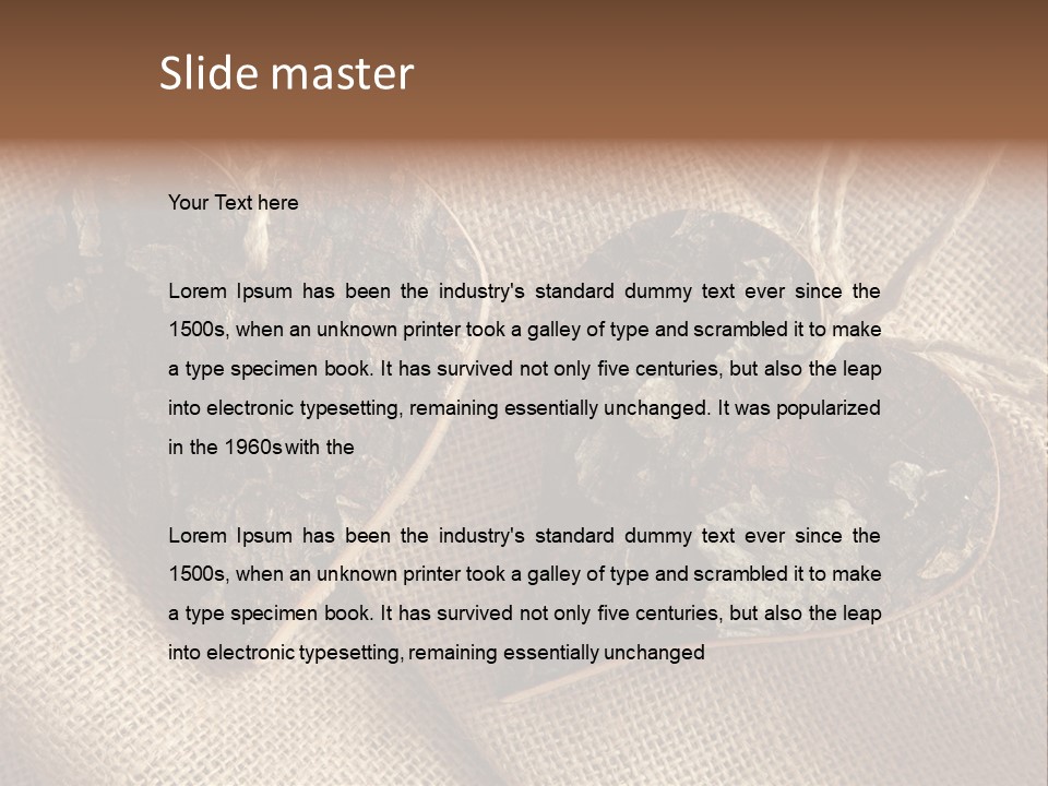 Wooden Hearts PowerPoint Template