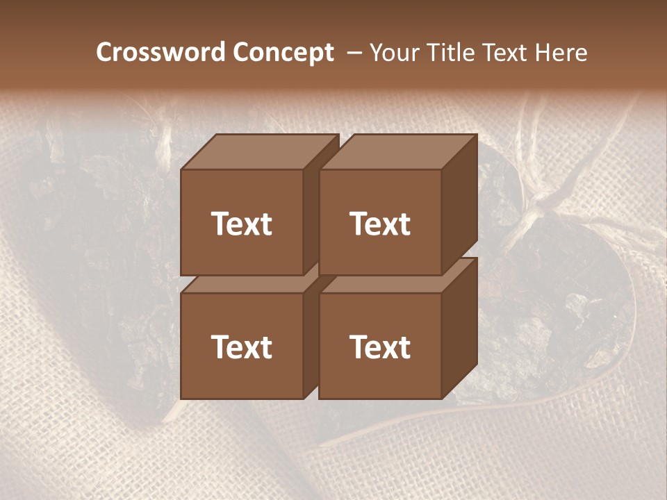 Wooden Hearts PowerPoint Template