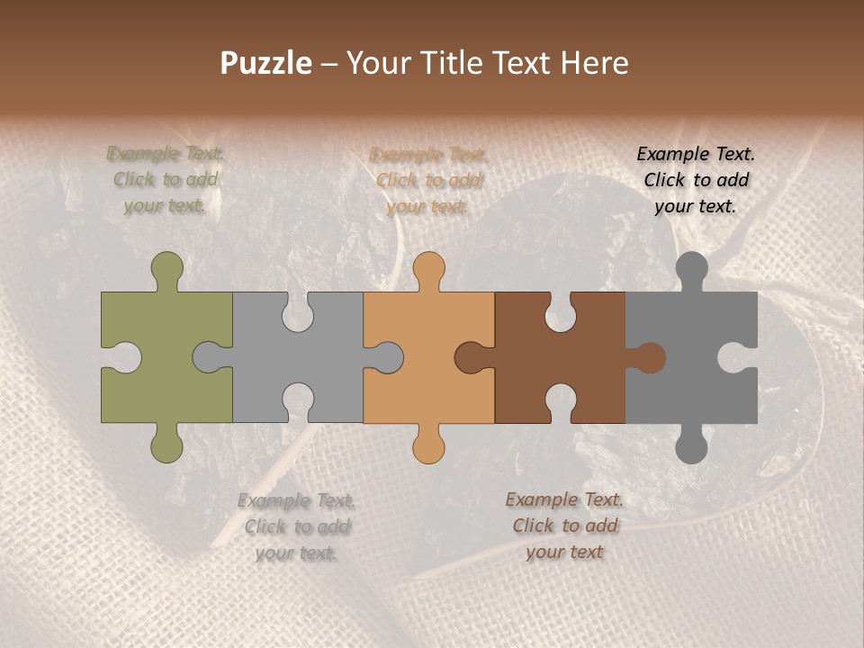 Wooden Hearts PowerPoint Template