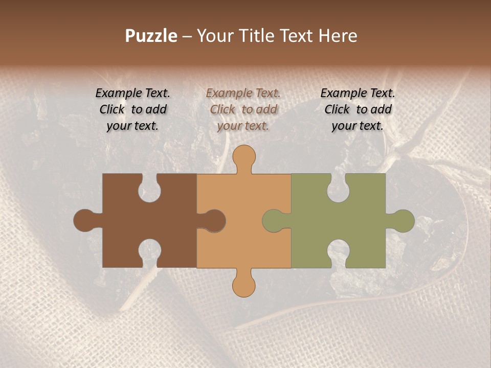 Wooden Hearts PowerPoint Template